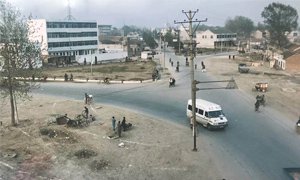 2000年代的泗洪洪橋頭人字路口老照片